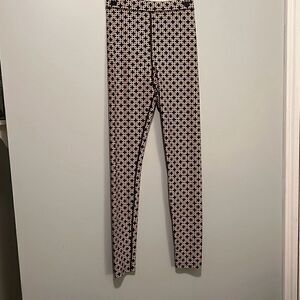 Richard Allan x H&M Women's Brown High Rise Full Length Geometric Leggings